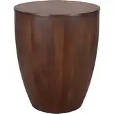 Sloane Side End Table in Walnut Brown Finish Wood